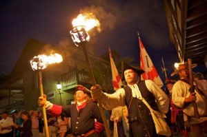 grand muster and torch light parade